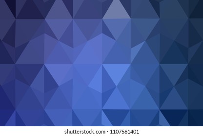 Light BLUE vector abstract mosaic pattern. Modern abstract illustration with triangles. Triangular pattern for your design.