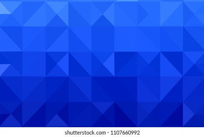 Light BLUE vector abstract mosaic backdrop. Shining colorful illustration with triangles. A completely new template for your banner.