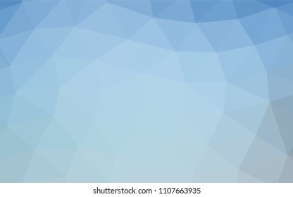 Light BLUE vector abstract mosaic pattern. Shining colored illustration in a Brand new style. A new texture for your design.