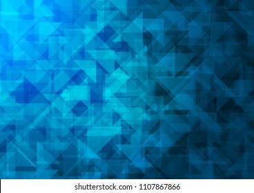 Light BLUE vector abstract mosaic abstract mosaic. Modern geometrical abstract illustration with gradient. A new texture for your design.