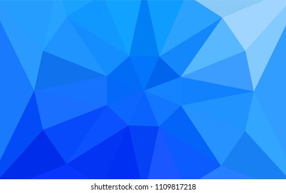 Light BLUE vector abstract mosaic backdrop with a diamond. Illustration in Origami style with gradient. Brand new design for your business.