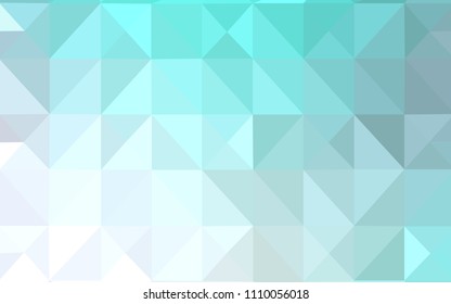 Light BLUE vector abstract mosaic backdrop. Creative illustration in halftone style with triangles. New template for your brand book.