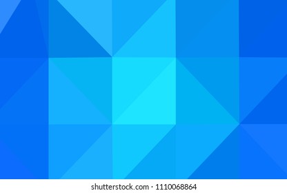Light BLUE vector abstract mosaic background. A sample with polygonal shapes. A new texture for your design.