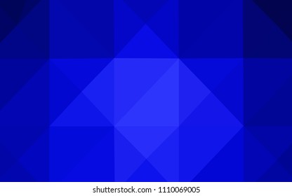 Light BLUE vector abstract mosaic backdrop. A completely new color illustration in a  polygonal style. That pattern can be used as a part of a brand book.