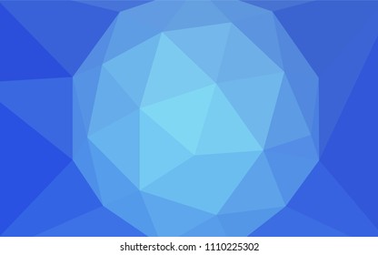 Light BLUE vector abstract mosaic backdrop. Colorful illustration in abstract style with triangles. Completely new template for your banner.