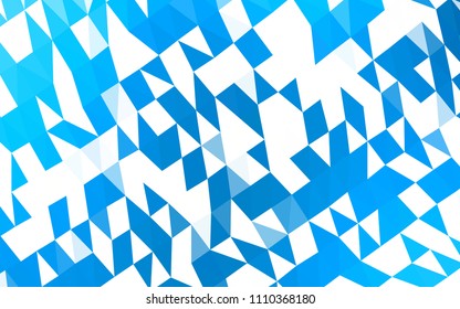 Light BLUE vector abstract mosaic backdrop. Modern geometrical abstract illustration with gradient. The template can be used as a background for cell phones.