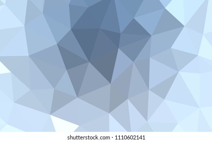 Light BLUE vector abstract mosaic backdrop. Geometric illustration in Origami style with gradient.  Textured pattern for your backgrounds.