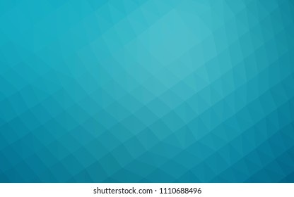 Light BLUE vector abstract mosaic background. A sample with polygonal shapes. The elegant pattern can be used as part of a brand book.