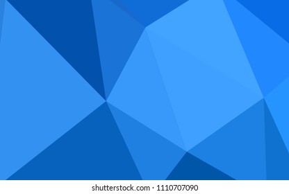Light BLUE vector abstract mosaic pattern. Creative geometric illustration in Origami style with gradient. New template for your brand book.