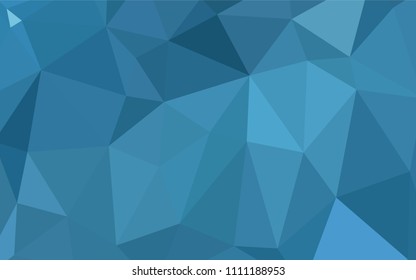 Light BLUE vector abstract mosaic background. Creative illustration in halftone style with gradient. The best triangular design for your business.