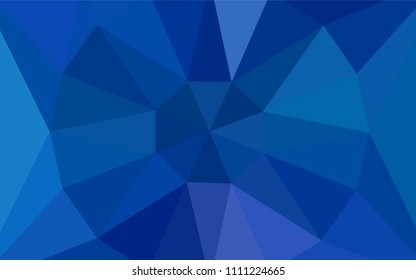 Light BLUE vector abstract mosaic background with a diamond. Abstract illustration with an elegant triangles. Best triangular design for your business.