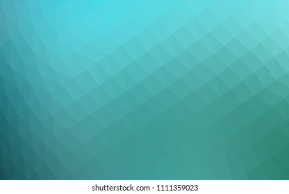 Light BLUE vector abstract mosaic pattern. Creative illustration in halftone style with gradient. The best triangular design for your business.