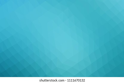 Light BLUE vector abstract mosaic pattern. A vague abstract illustration with gradient. Triangular pattern for your business design.