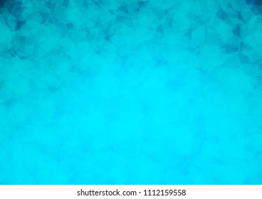Light BLUE vector abstract mosaic background. Geometric illustration in Origami style with gradient.  The elegant pattern can be used as part of a brand book.