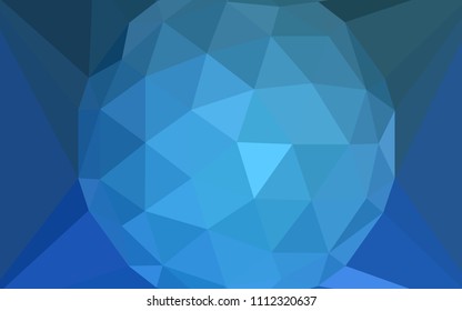 Light BLUE vector abstract mosaic background with a diamond. Illustration in Origami style with gradient. Completely new template for your banner.