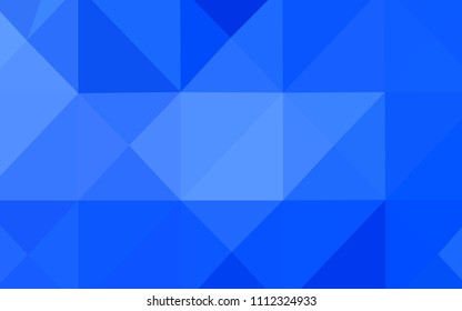 Light BLUE vector abstract mosaic backdrop. Polygonal abstract illustration with gradient. A new texture for your design.