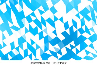 Light BLUE vector abstract mosaic background. A completely new color illustration in a vague style. The elegant pattern can be used as part of a brand book.