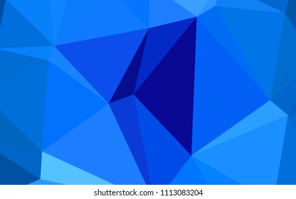 Light BLUE vector abstract mosaic background. Colorful illustration in abstract style with gradient. Textured pattern can be used for background.