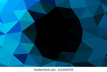 Light BLUE vector abstract mosaic abstract mosaic. Colorful illustration in abstract style with gradient. The textured pattern can be used for background.