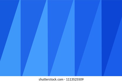 Light BLUE vector abstract mosaic background. Shining polygonal illustration, which consist of triangles. A completely new design for your business.