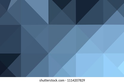 Light BLUE vector abstract mosaic backdrop. Creative illustration in halftone style with gradient. That pattern can be used as a part of a brand book.