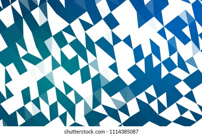 Light BLUE vector abstract mosaic pattern. A completely new color illustration in a vague style. The completely new template can be used for your brand book.