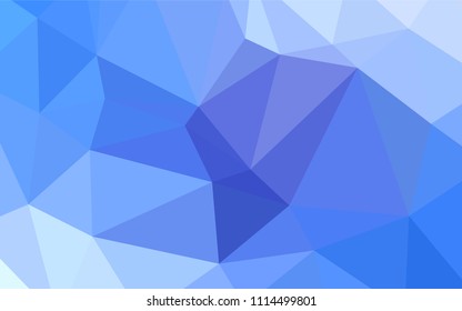 Light BLUE vector abstract mosaic pattern. Creative illustration in halftone style with gradient. The best triangular design for your business.