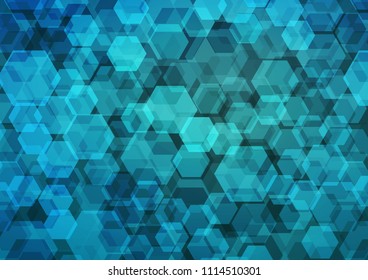 Light BLUE vector abstract mosaic pattern. A sample with polygonal shapes. A completely new design for your business.