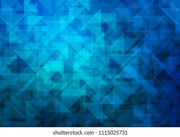 Light BLUE vector abstract mosaic abstract mosaic. A completely new color illustration in a vague style. The template can be used as a background for cell phones.
