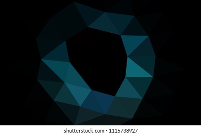 Light BLUE vector abstract mosaic abstract mosaic. Triangular geometric sample with gradient.  Brand new design for your business.
