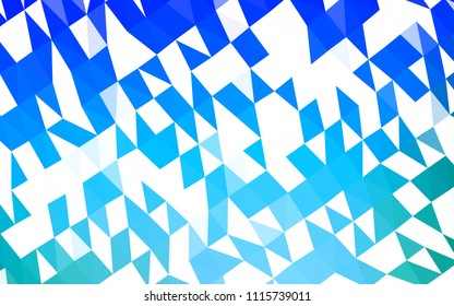 Light BLUE vector abstract mosaic pattern. A completely new color illustration in a vague style. A completely new design for your business.