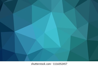Light BLUE vector abstract mosaic background. A completely new color illustration in a polygonal style. New template for your brand book.