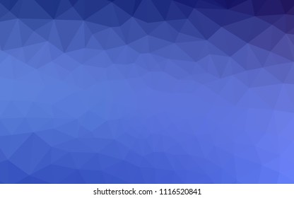 Light BLUE vector abstract mosaic background. Colorful illustration in abstract style with triangles. Polygonal design for your web site.