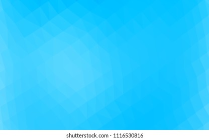 Light BLUE vector abstract mosaic pattern. Glitter abstract illustration with an elegant design. The template can be used as a background for cell phones.