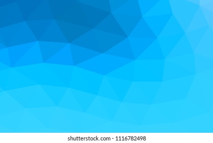 Light BLUE vector abstract mosaic abstract mosaic. Colorful abstract illustration with gradient. The completely new template can be used for your brand book.