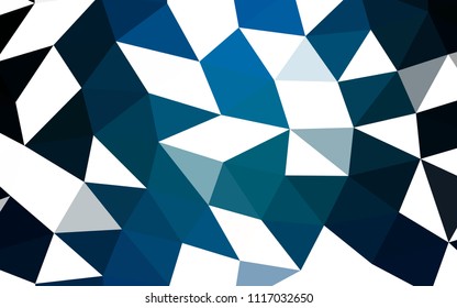 Light BLUE vector abstract mosaic abstract mosaic. Creative geometric illustration in Origami style with gradient. The elegant pattern can be used as part of a brand book.