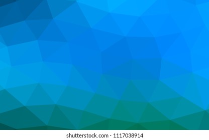 Light BLUE vector abstract mosaic abstract mosaic. Modern geometrical abstract illustration with gradient. A new texture for your design.