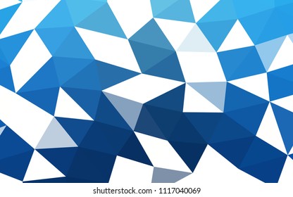 Light BLUE vector abstract mosaic abstract mosaic. Brand new colored illustration in blurry style with gradient. A completely new template for your business design.