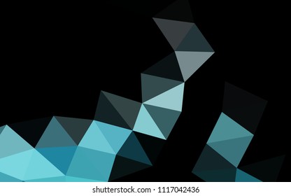 Light BLUE vector abstract mosaic abstract mosaic. Glitter abstract illustration with an elegant design. The template can be used as a background for cell phones.