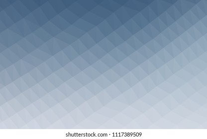 Light BLUE vector abstract mosaic backdrop. Triangular geometric sample with gradient.  A completely new design for your business.