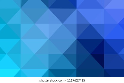 Light BLUE vector abstract mosaic pattern. Creative illustration in halftone style with triangles. Pattern for a brand book's backdrop.