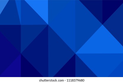 Light BLUE vector abstract mosaic backdrop. Creative geometric illustration in Origami style with gradient. That new template can be used for your brand book.