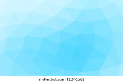 Light BLUE vector abstract mosaic abstract mosaic. A sample with polygonal shapes. Triangular pattern for your business design.