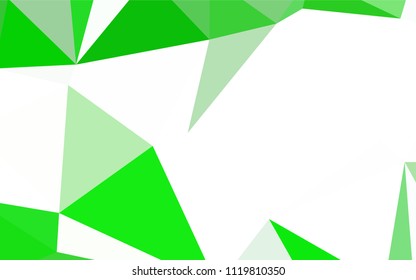 Light BLUE vector abstract mosaic background. Glitter abstract illustration with an elegant triangles. Completely new template for your banner.