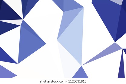 Light BLUE vector abstract mosaic background. A completely new color illustration in a polygonal style. Pattern for a brand book's backdrop.