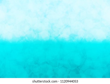 Light BLUE vector abstract mosaic background. A vague abstract illustration with gradient. The best hexagonal design for your business.