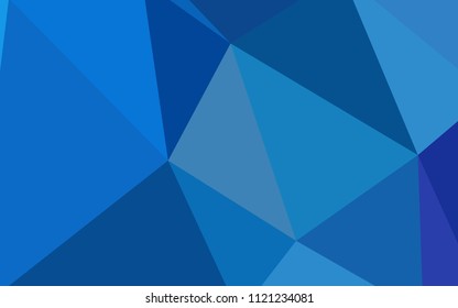 Light BLUE vector abstract mosaic background. Colorful illustration in abstract style with triangles. Template for cell phone's backgrounds.