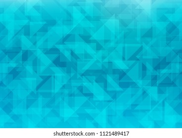 Light BLUE vector abstract mosaic pattern. Shining colored illustration in a Brand new style. The polygonal design can be used for your web site.
