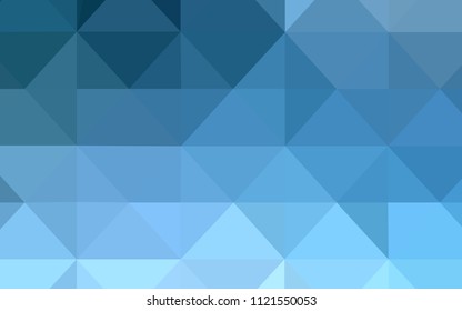 Light BLUE vector abstract mosaic background. Elegant bright polygonal illustration with gradient. Pattern for a brand book's backdrop.