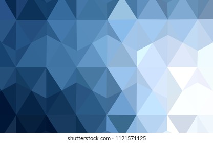 Light BLUE vector abstract mosaic background. Modern abstract illustration with triangles. Brand new design for your business.